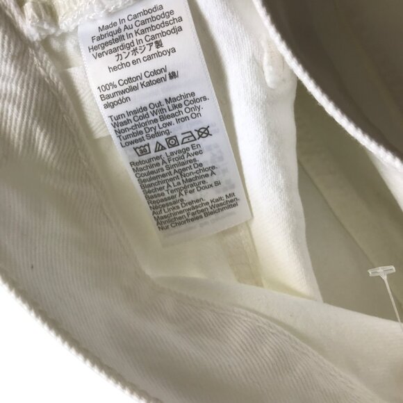 Madewell Low-Slung Baggy Jeans in Pure White size 26 - Picture 11 of 12